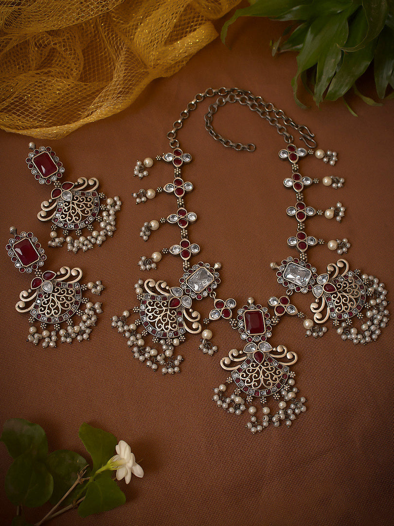 Riya Stone Necklace Set