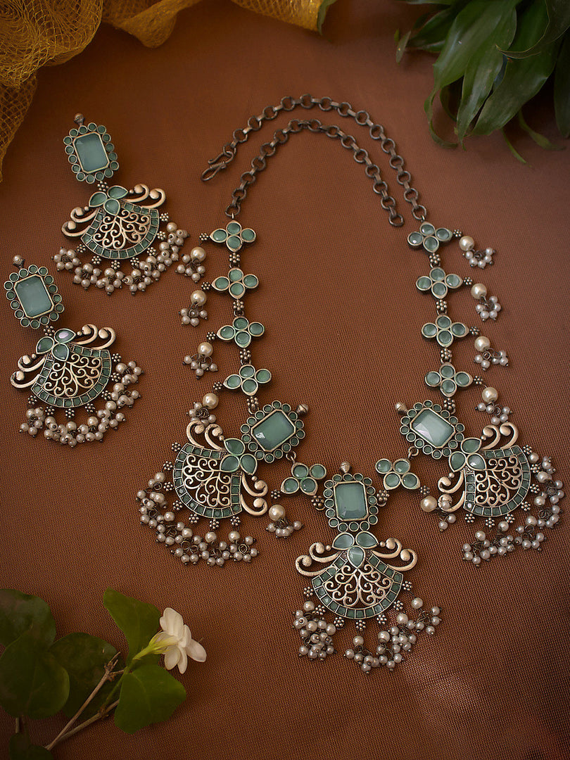 Riya Stone Necklace Set