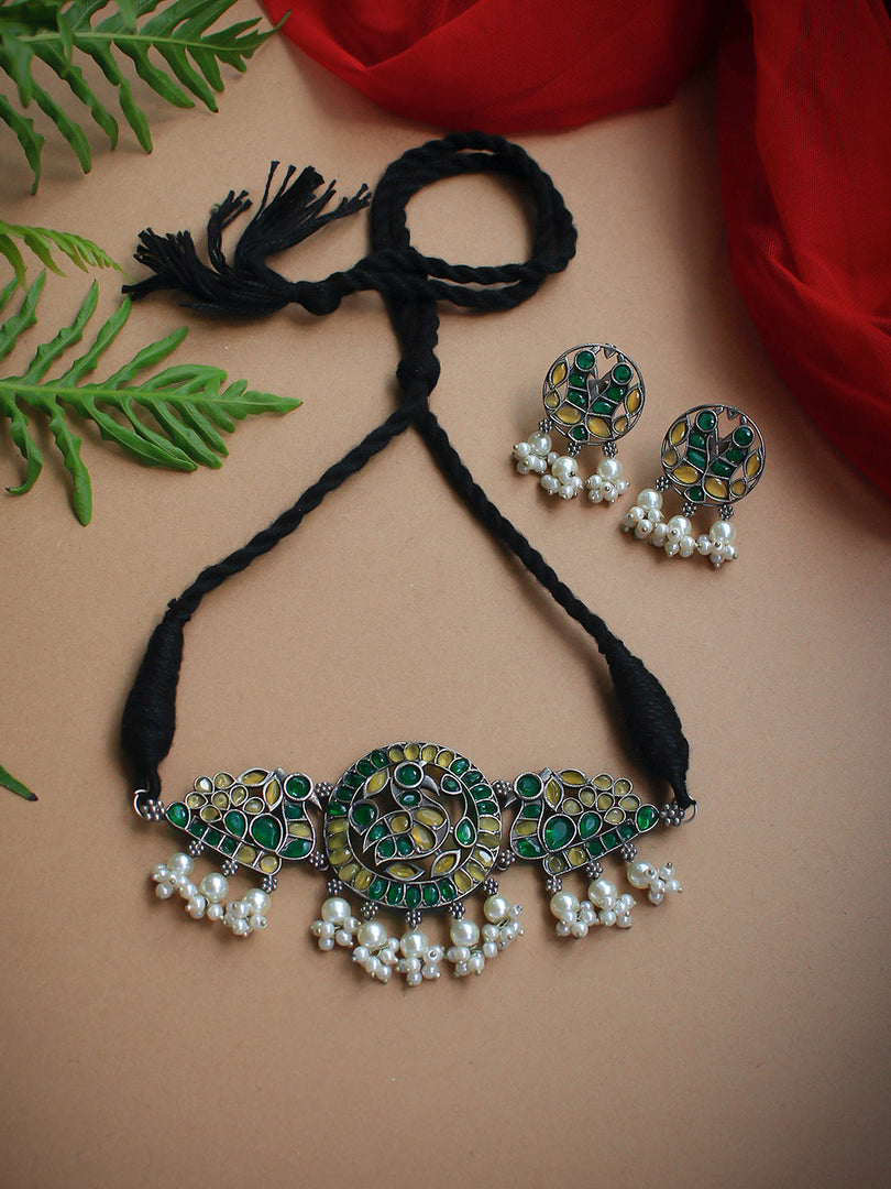 Noor Stone Necklace Set