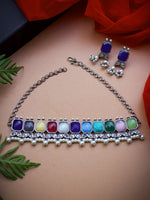 Load image into Gallery viewer, Monica Stone Necklace Set