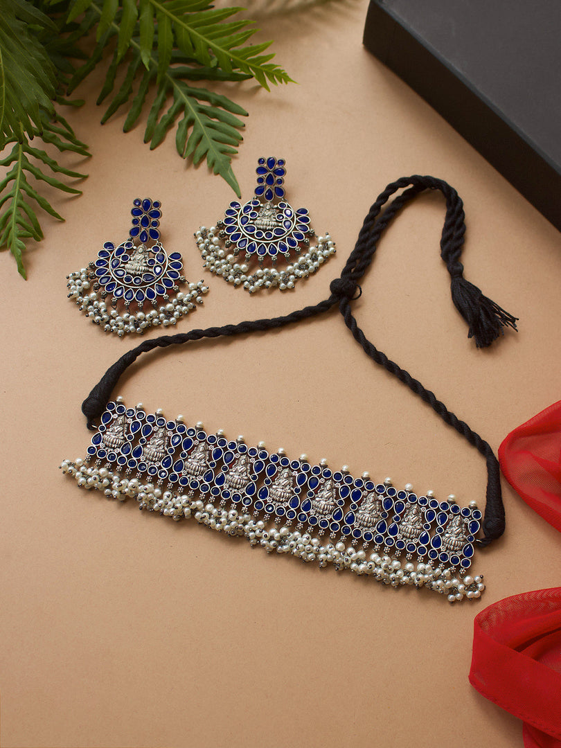 Nidhi Stone Necklace Set