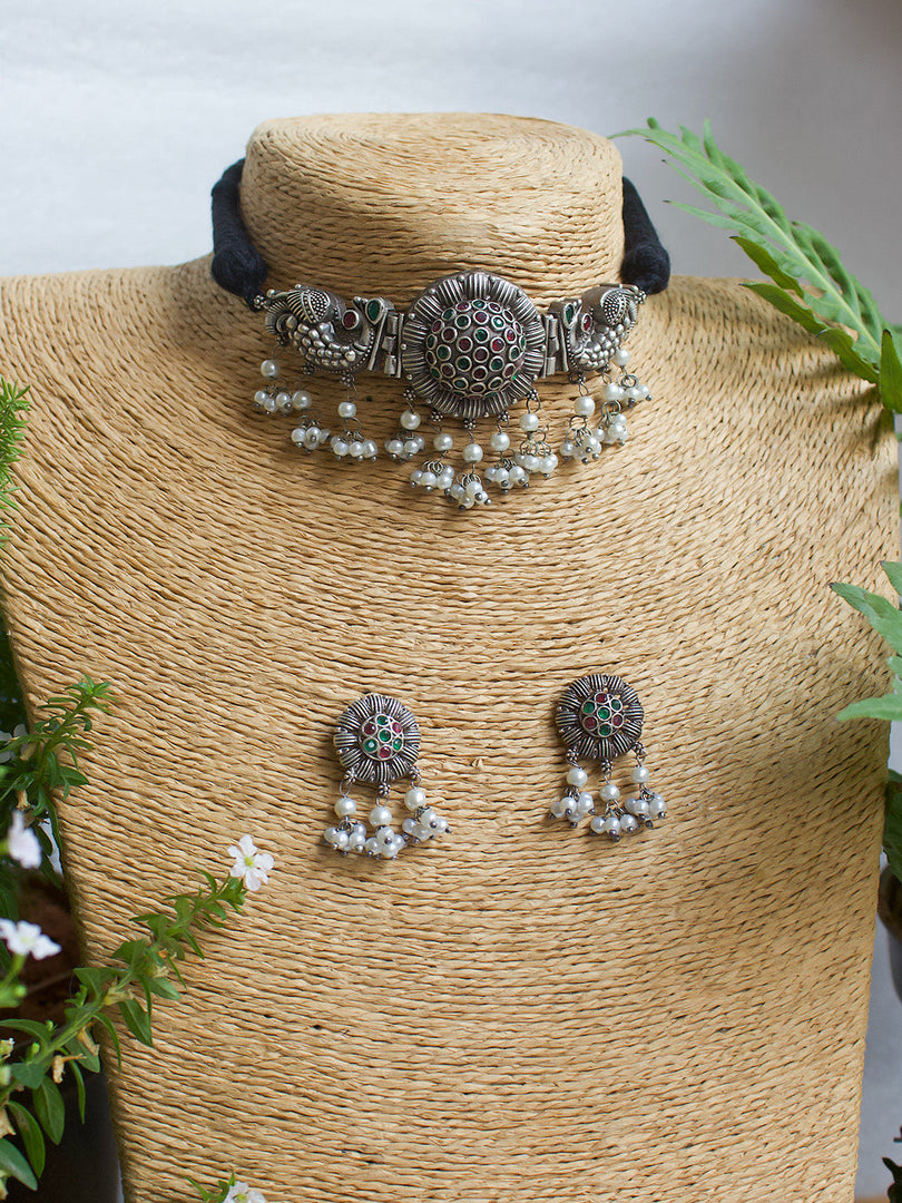 Alora Stone Necklace Set