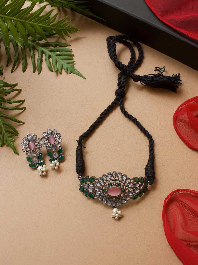 Mahira Stone Necklace Set