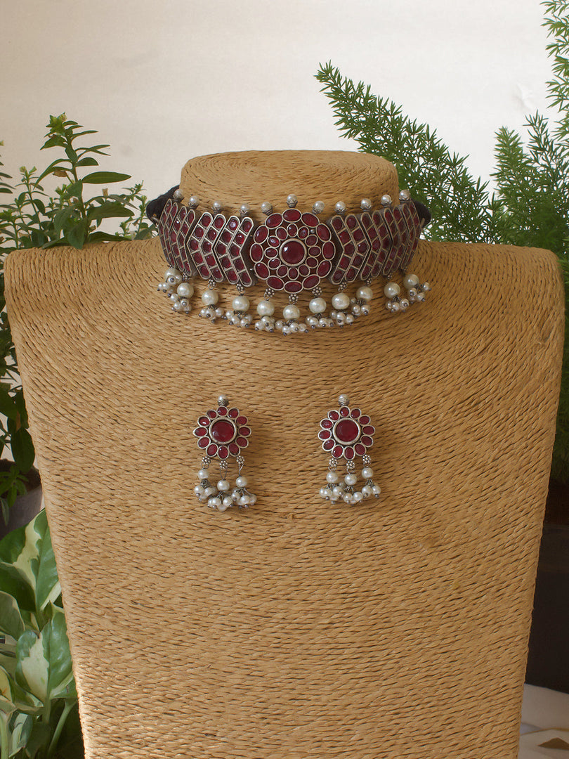 Kriti Stone Necklace Set