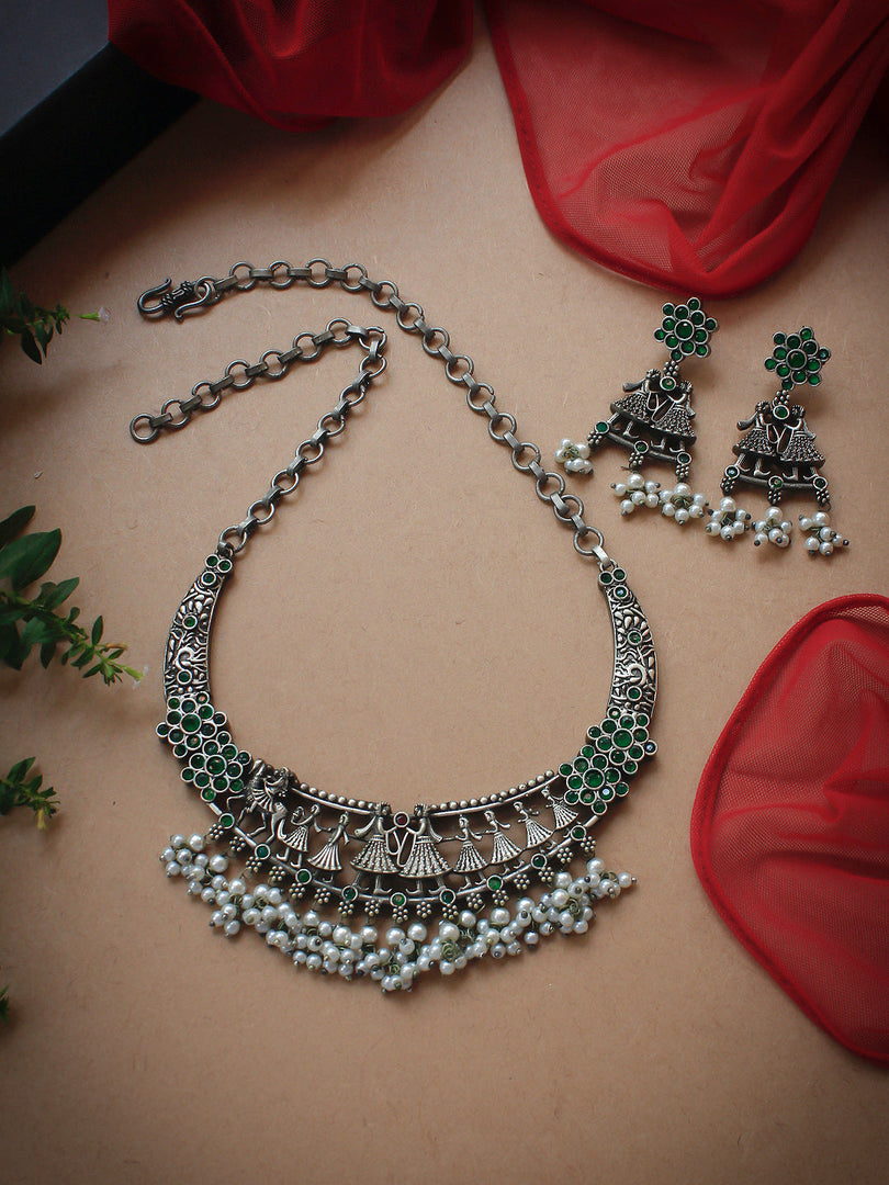 Trisha Stone Necklace Set