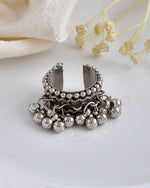 Load image into Gallery viewer, MISHKA DESIGNER OXIDISED SILVER RING