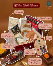 Premium 10 Piece Rakhi Gift Hamper – Golden