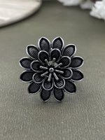 Load image into Gallery viewer, SHRIYA DESIGNER OXIDISED SILVER RING