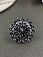 Load image into Gallery viewer, GARIMA DESIGNER OXIDISED SILVER RING