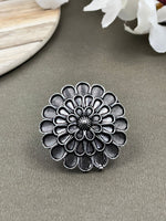 Load image into Gallery viewer, SNEHA DESIGNER OXIDISED SILVER RING