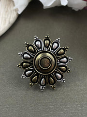 PURVI DESIGNER TWO TONE RING