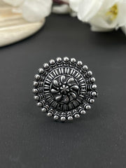 MIRAYA DESIGNER OXIDISED SILVER  RING