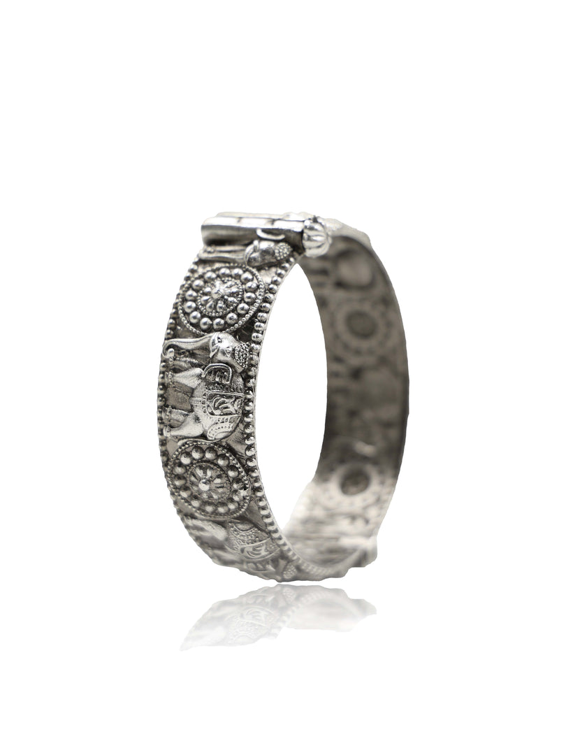 Vanshika Silver Lookalike Bangle Stack