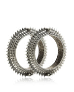 Load image into Gallery viewer, Riddhi Silver Lookalike Bangle Stack