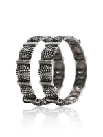 Load image into Gallery viewer, Riddhi Silver Lookalike Bangle Stack