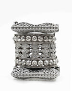 Load image into Gallery viewer, Aahna Silver Lookalike Bangle Stack