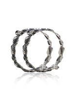 Load image into Gallery viewer, Lavanya Silver Lookalike Bangle Stack