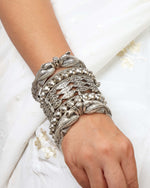 Load image into Gallery viewer, Mayuri Silver Lookalike Bangle Stack