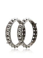 Load image into Gallery viewer, Mayuri Silver Lookalike Bangle Stack