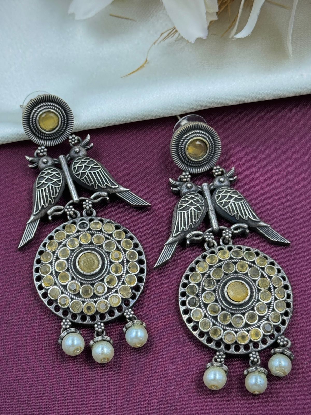 RITU STONE DANGLER EARRINGS