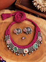 Load image into Gallery viewer, 4 Line Threaded Jewellery Set