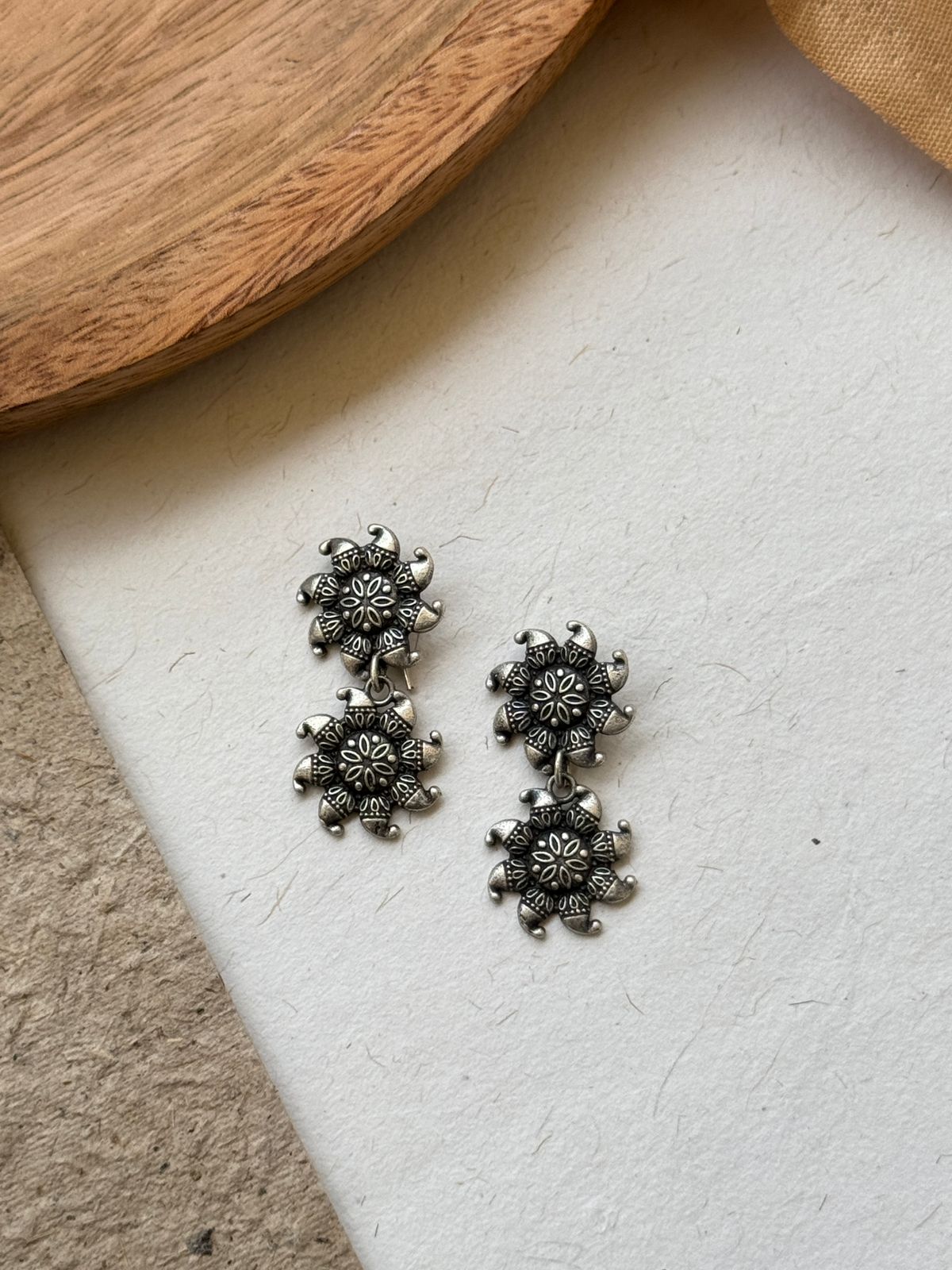 NIDHI OXIDISED DANGLER EARRINGS