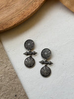 Load image into Gallery viewer, AALOKA SILVER LOOKALIKE DANGLER EARRINGS