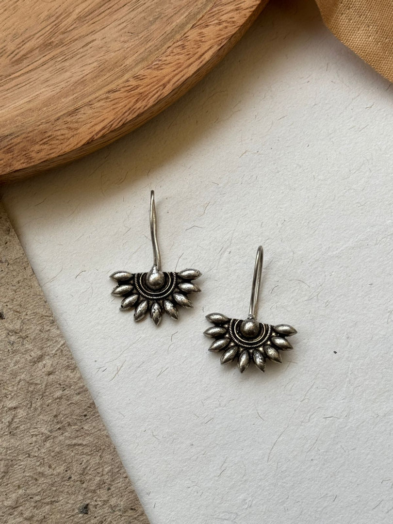 SHLOKA SILVER LOOKALIKE STUD EARRINGS