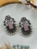 Load image into Gallery viewer, Tiya Stud Stone Earrings