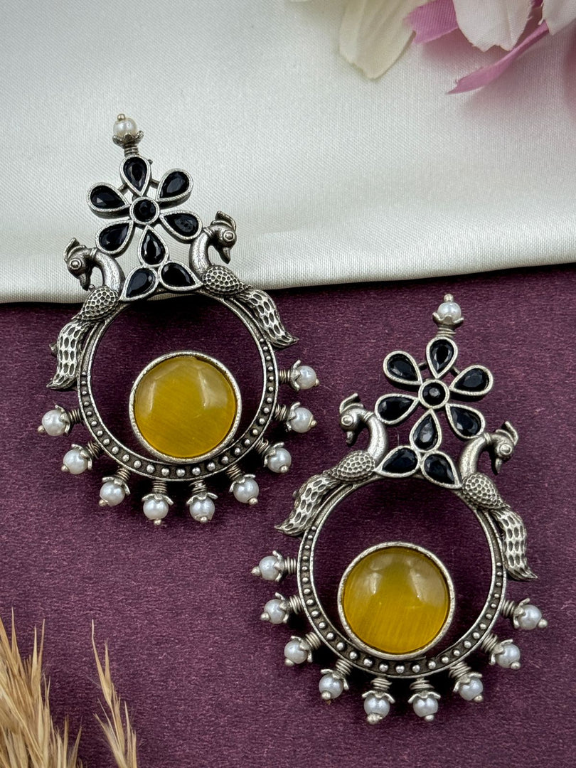 Navya Stud Stone Earrings