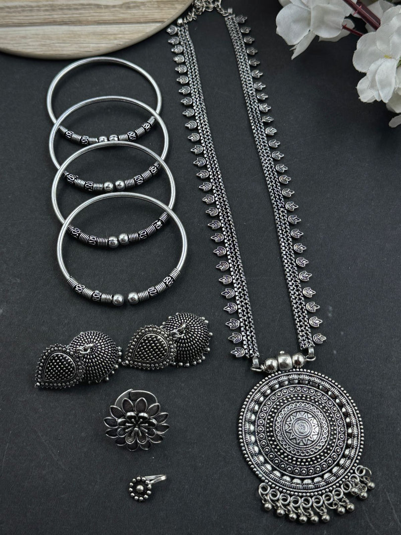 UNIQUE OXIDISED JEWELLERY SET COMBO