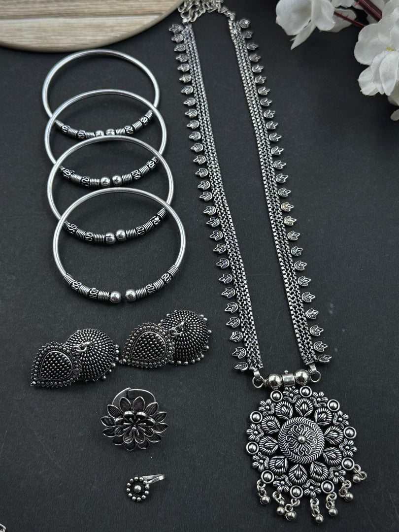 UNIQUE OXIDISED JEWELLERY SET COMBO