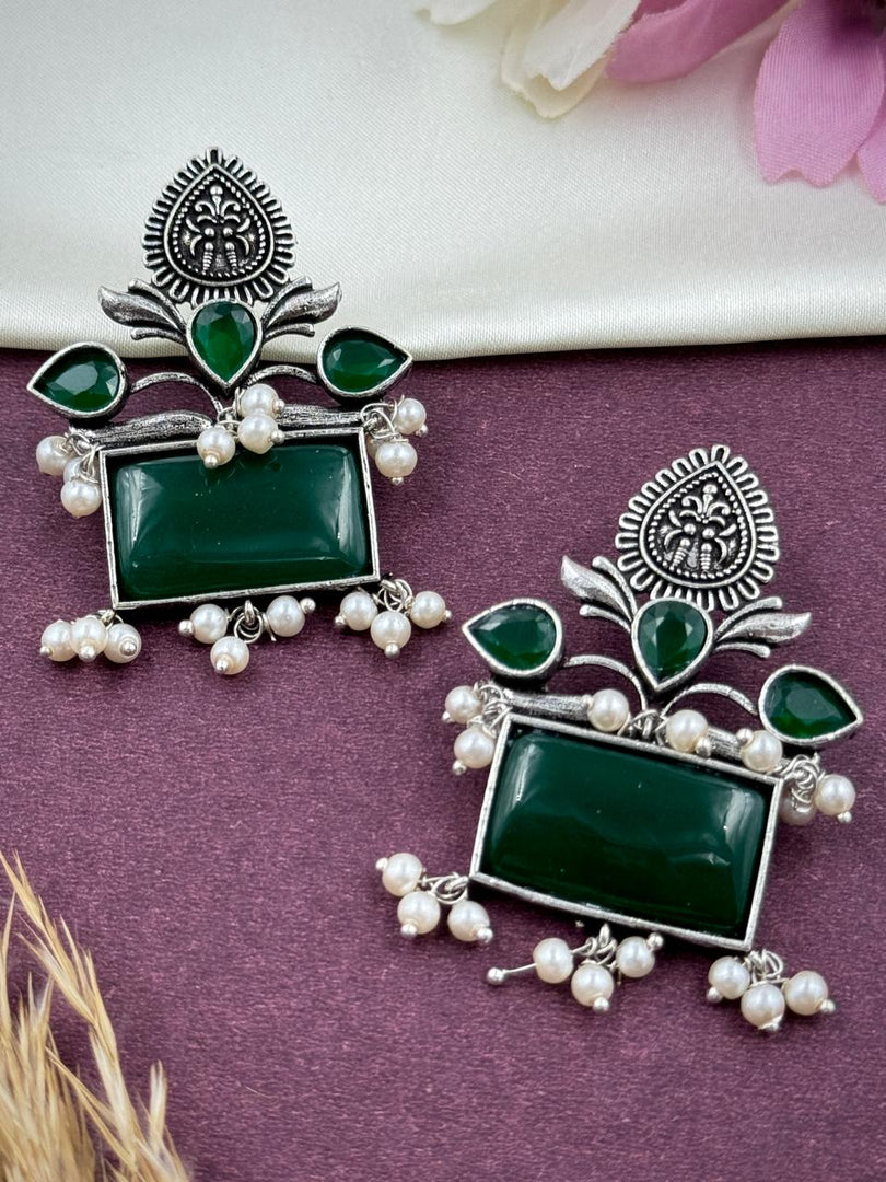 Aisha Stud Stone Earrings