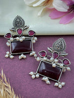 Load image into Gallery viewer, Aisha Stud Stone Earrings