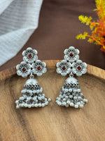 Load image into Gallery viewer, Charmi Jhumka Stone Earrings