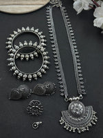 Load image into Gallery viewer, MAHI OXIDISED JEWELLERY SET COMBO