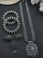 Load image into Gallery viewer, MAHI OXIDISED JEWELLERY SET COMBO