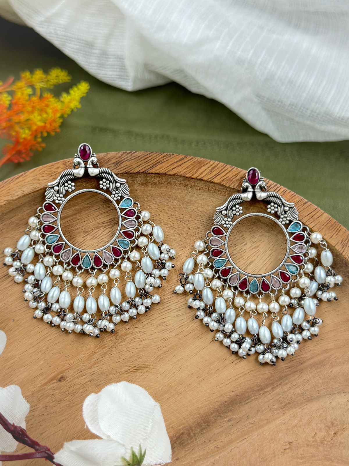 MAYUREE OVERSIZED STUDS EARRINGS