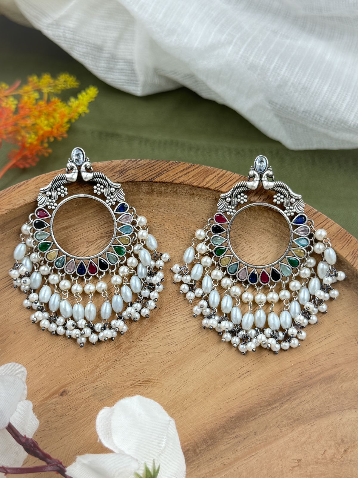 MAYUREE OVERSIZED STUDS EARRINGS