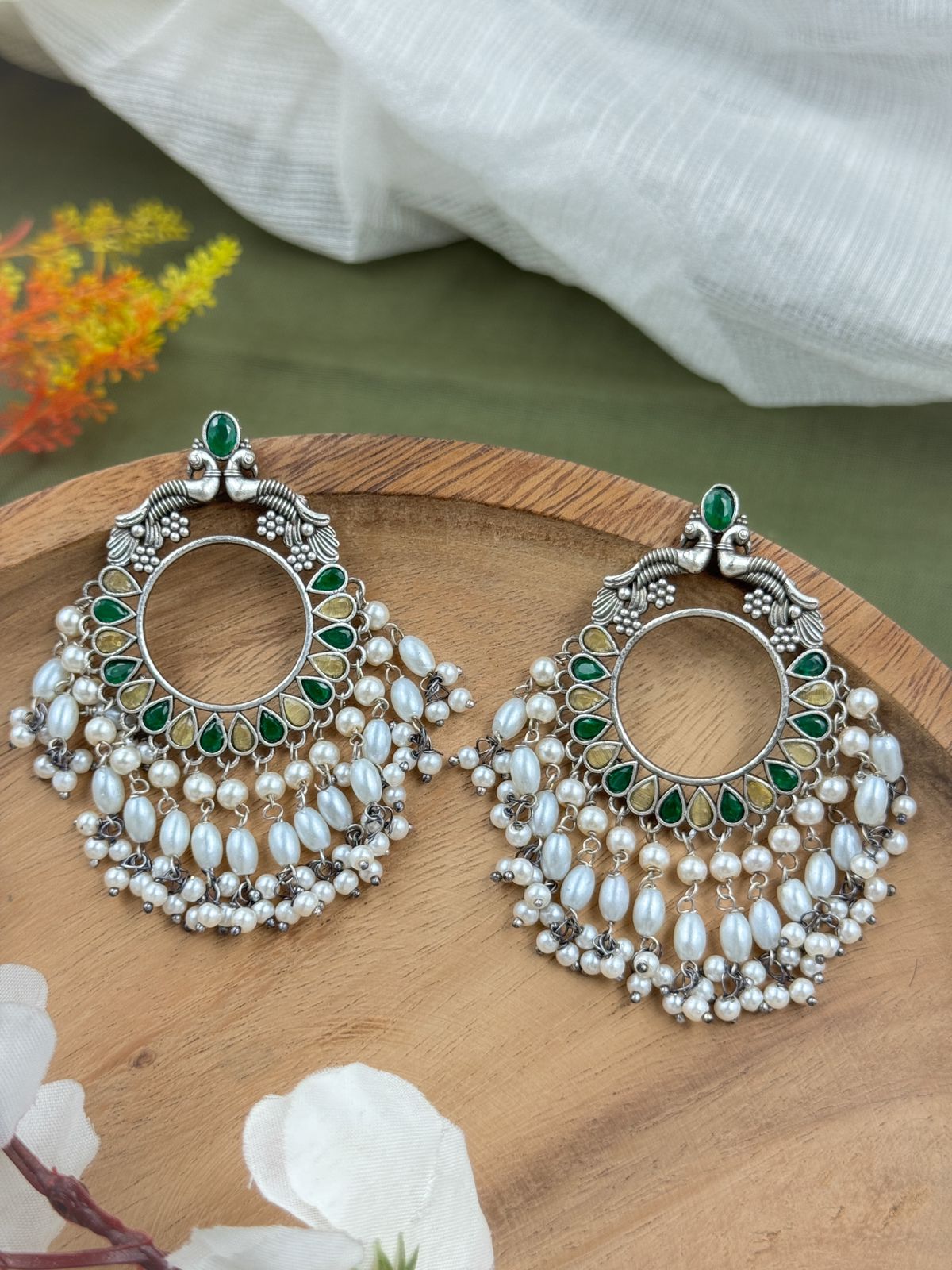 MAYUREE OVERSIZED STUDS EARRINGS