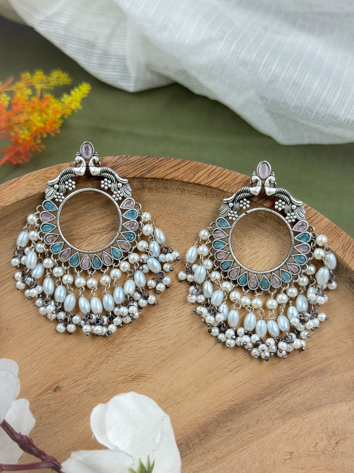 MAYUREE OVERSIZED STUDS EARRINGS