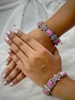 Load image into Gallery viewer, OXIDISED STONE BANGLE