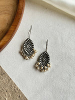 Load image into Gallery viewer, KASHISH SILVER LOOKALIKE STUD EARRINGS