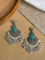 Load image into Gallery viewer, MOON DANGLER EARRINGS