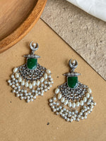 Load image into Gallery viewer, MOON DANGLER EARRINGS