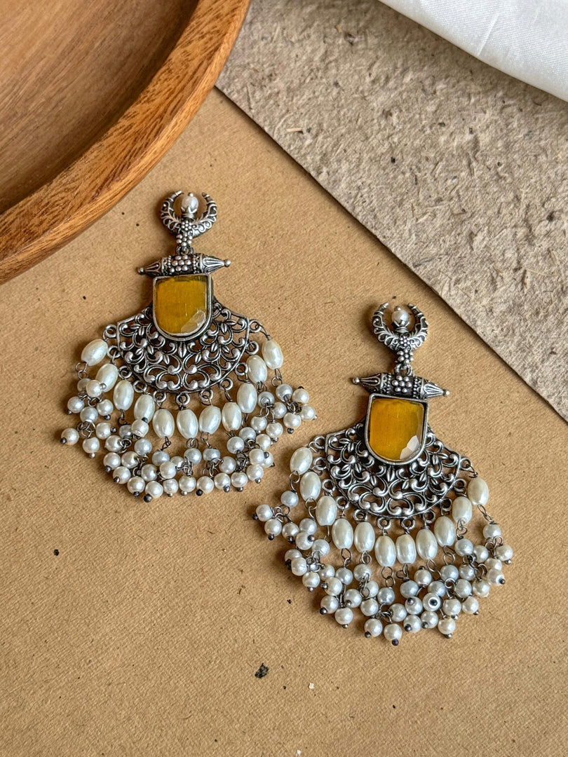 MOON DANGLER EARRINGS