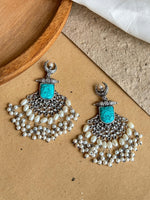 Load image into Gallery viewer, MOON DANGLER EARRINGS