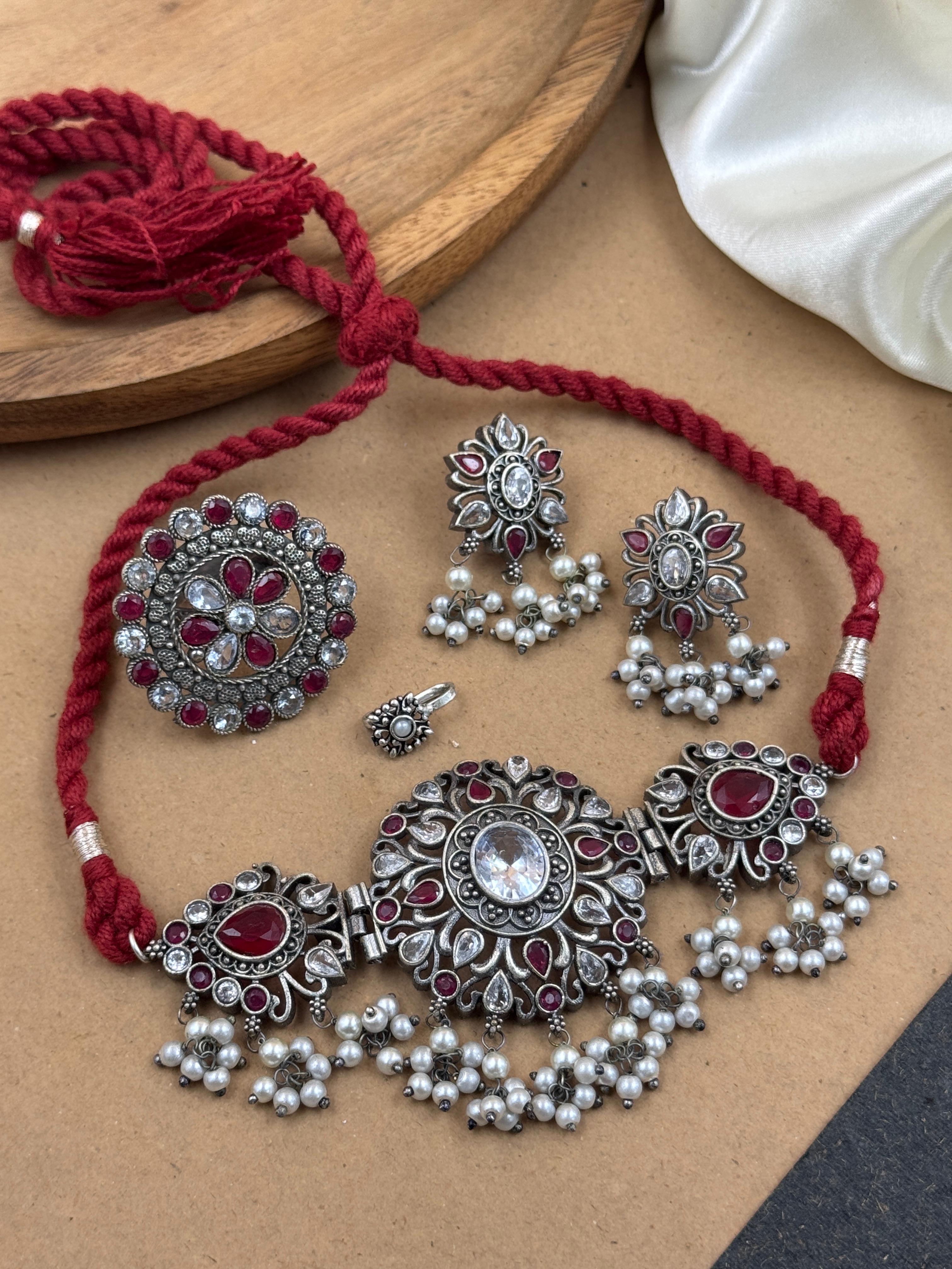 TIA STONE JEWELLERY SET COMBO