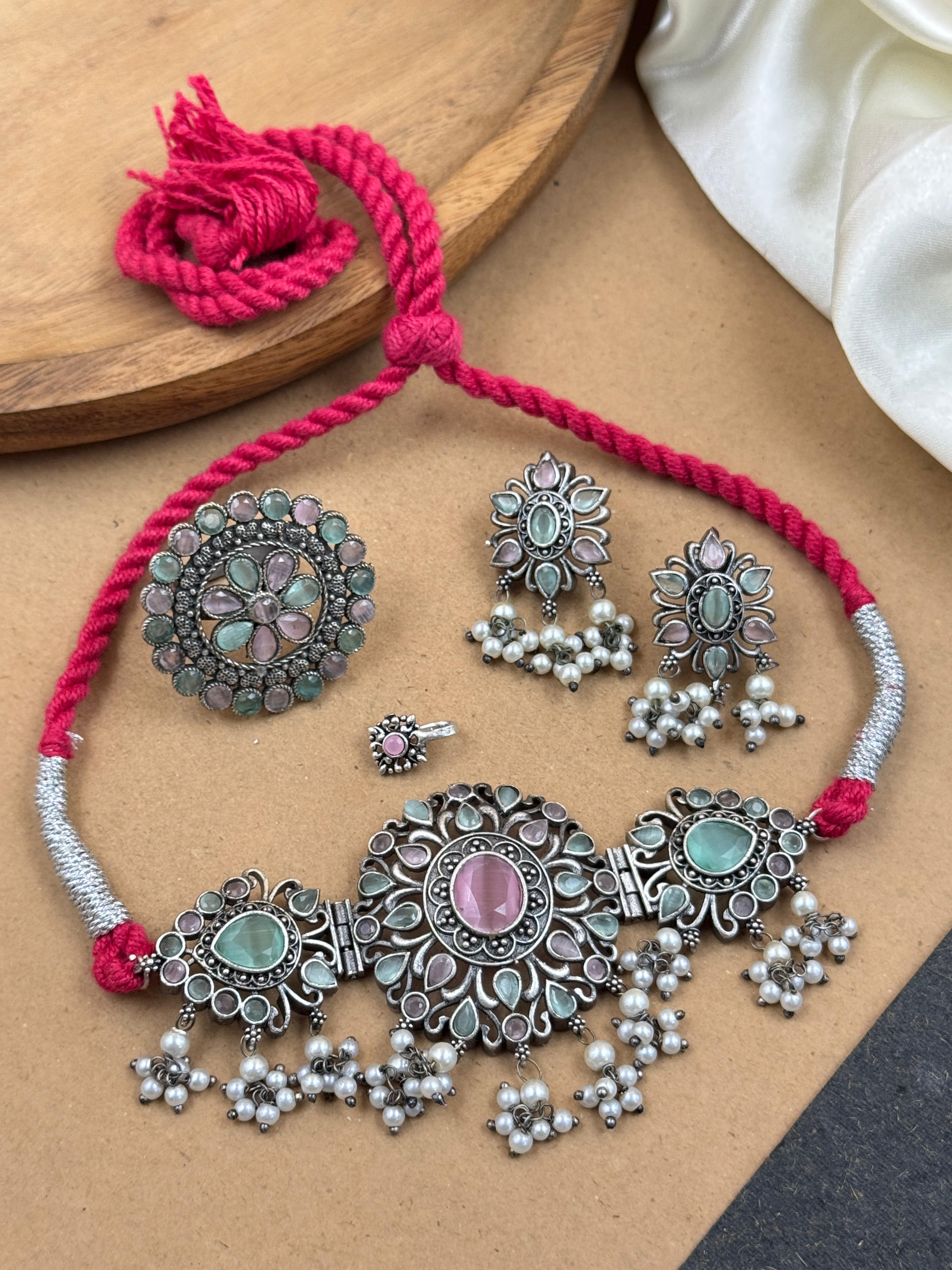 TIA STONE JEWELLERY SET COMBO