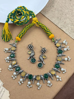 Load image into Gallery viewer, KRITI STONE NECKLACE SET
